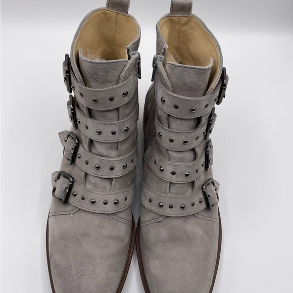 Paul Green Gray Suede Buckle Bootie~Size 7 (UK 4.5)~Made in Austria~NWOB - Picture 3 of 6